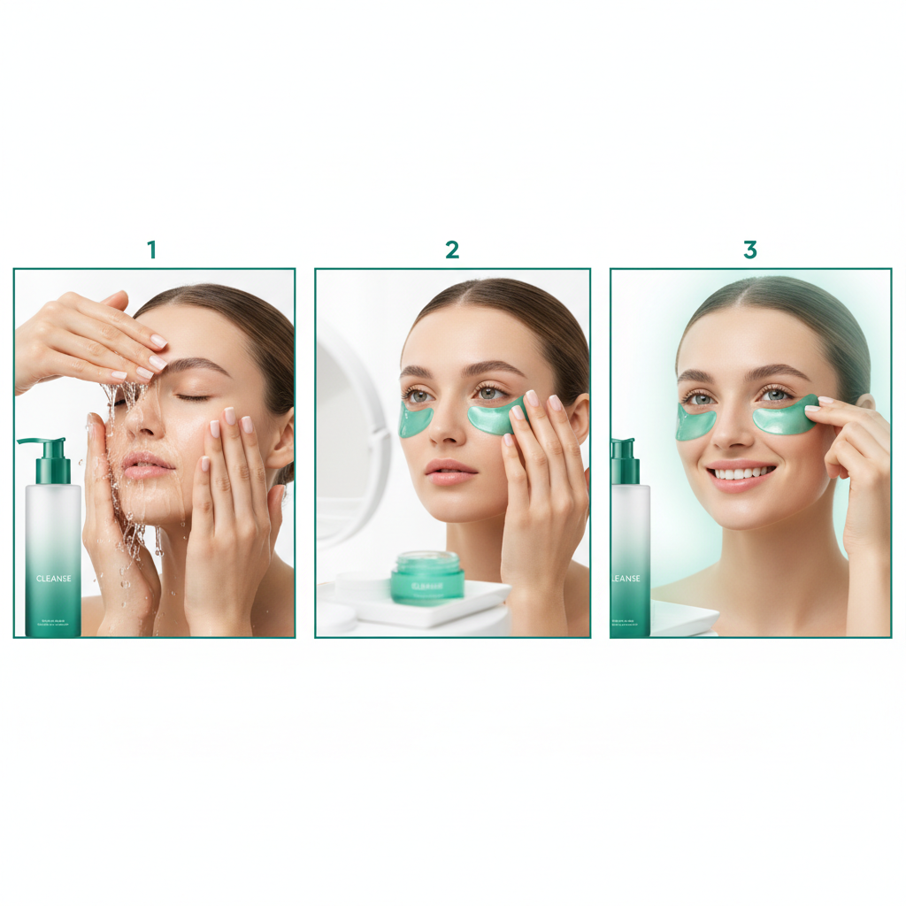 How to use hydrogel under-eye patches - 3 easy steps for best results