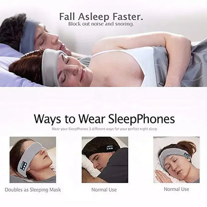 Wireless sleep headband with removable Bluetooth speakers