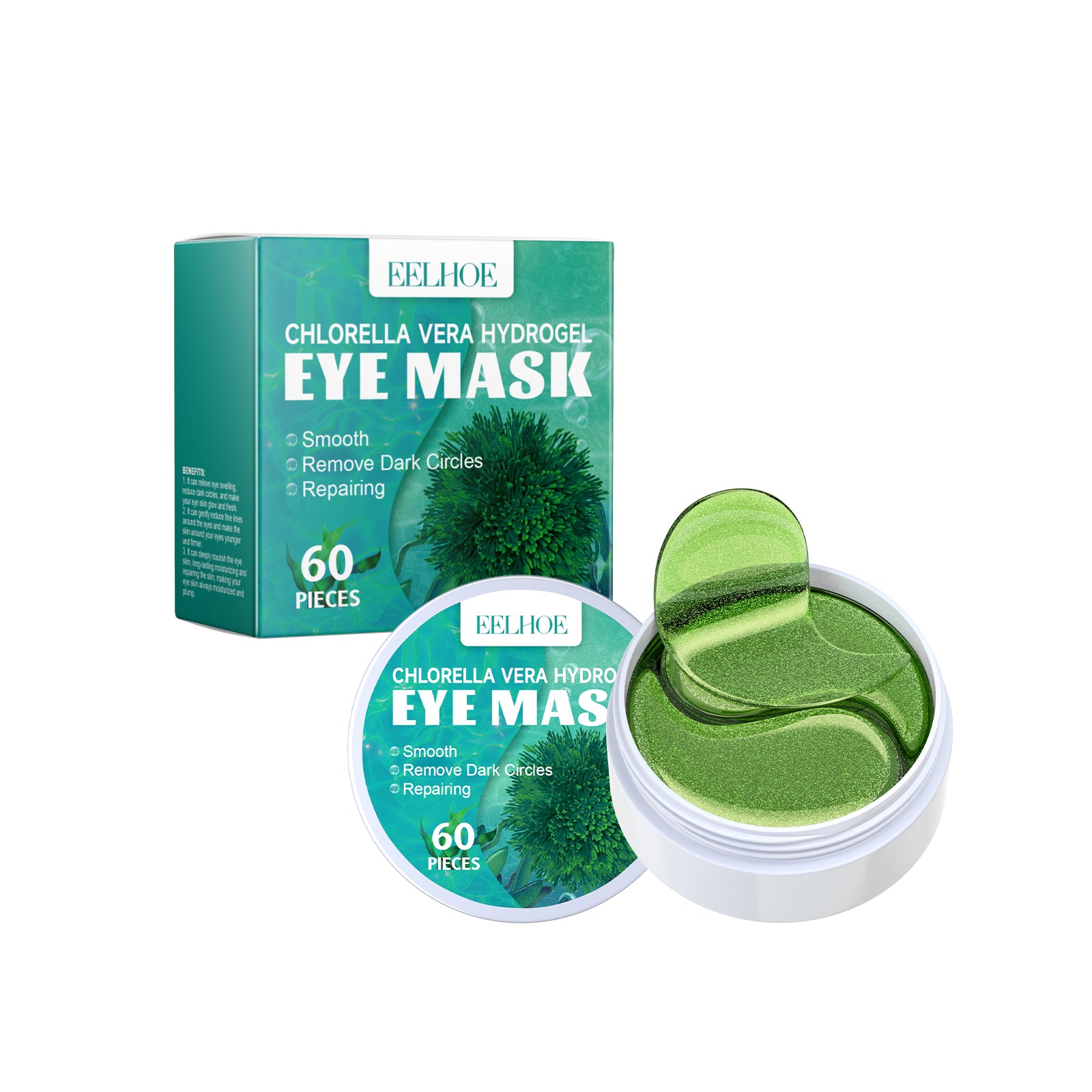 Hydrogel Eye Mask 60 patches - Chlorella Vera and Aloe Vera formula
